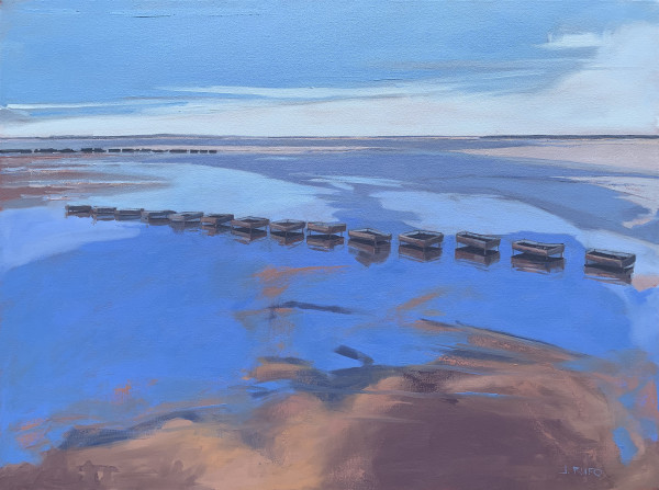 Oyster Beds at Low Tide by Rufo Art