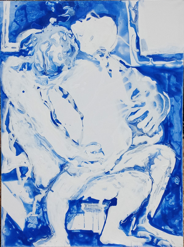 Lovers in Blue 4 by Brooke McGowen