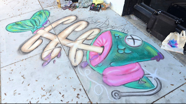 Live Chalk Art by Katlyn Dorriety, Image 1.