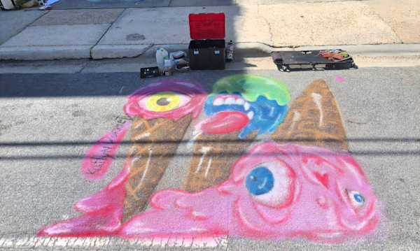 Live Chalk Art by Katlyn Dorriety, Image 1.