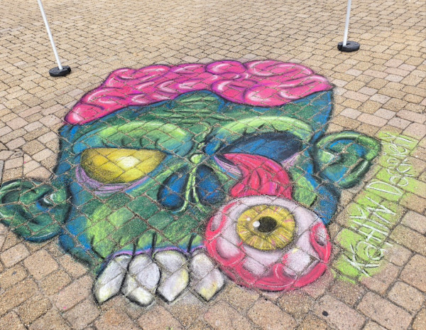 Live Chalk Art by Katlyn Dorriety, Image 1.