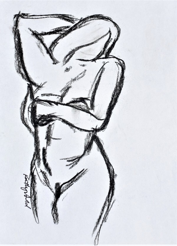 Charcoal Gesture Nude