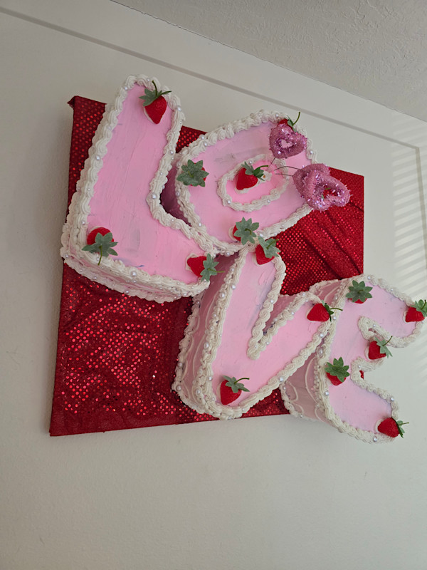 Love Cake Canvas by Katlyn Dorriety