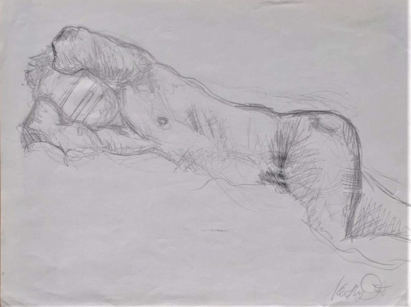 Male Lounging Nude