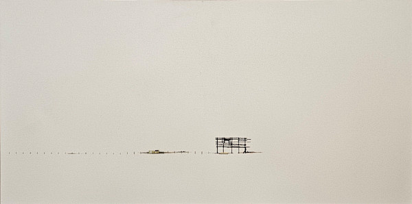 Texas Wind Damaged Billboard from Highpoints on the High Plains series by Patrick Kikut