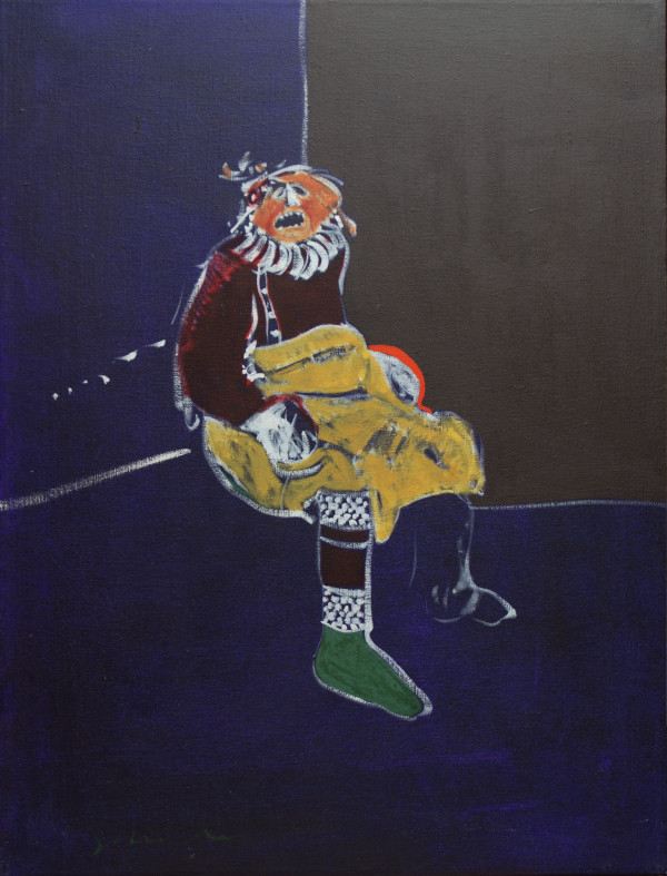 Indian in a Corner by Fritz Scholder