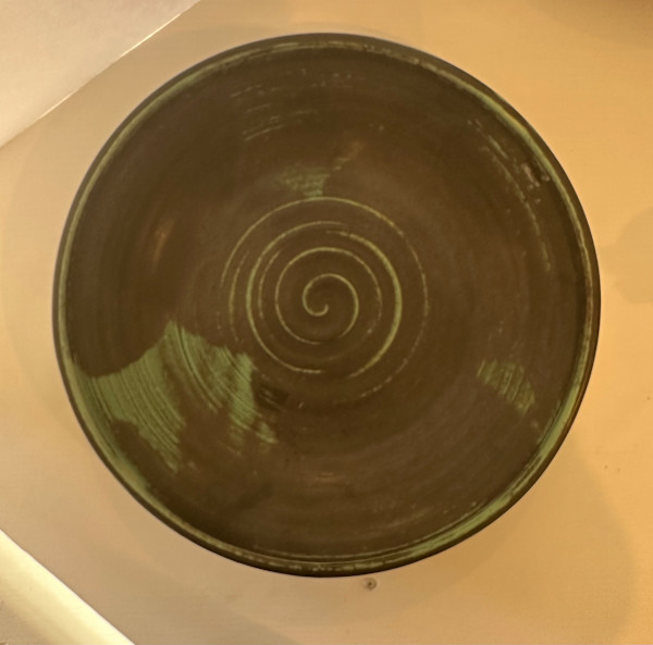 Green and Black Bowl by Brenda Rehrig
