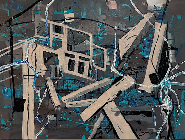 Scatter #1 (light blue) by Temme Barkin-Leeds