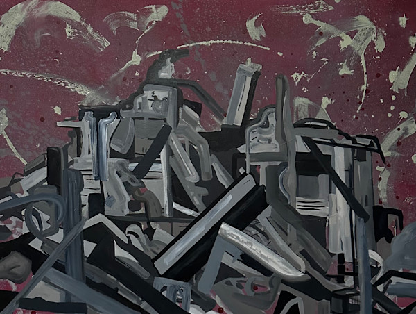 Scatter #5 (pink) by Temme Barkin-Leeds