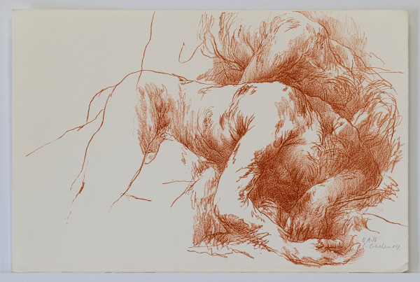 Untitled (Two Male Figures Sleeping) by Luis  Caballero