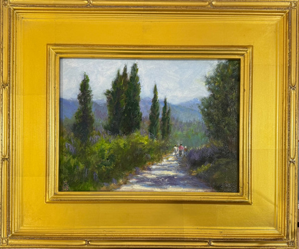 Sunlit Path in Umbria by Betty Huang