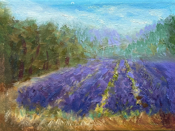 Lavender into the Distance by Betty Huang