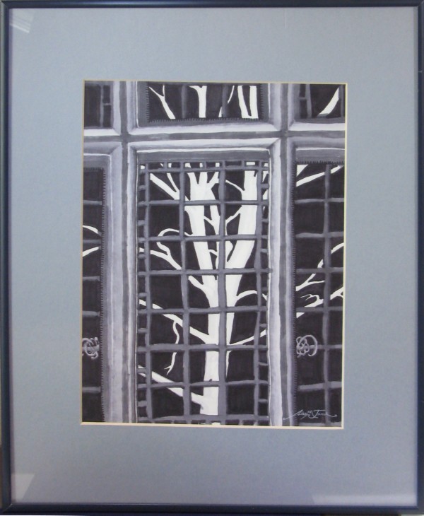 Birch in the Library Window
