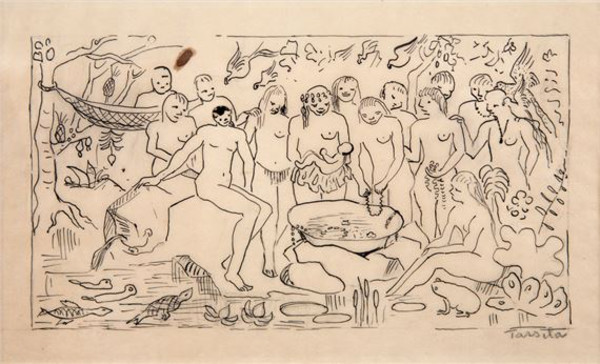 Batizado de Macunaima, 1956 by Tarsila Amaral