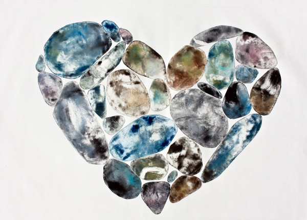 Heart Rocks by Sharon Whitham