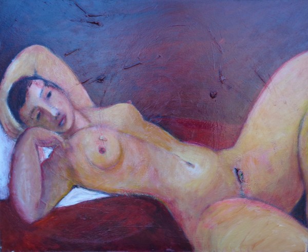 1091 Reclining Nude by Judy Gittelsohn