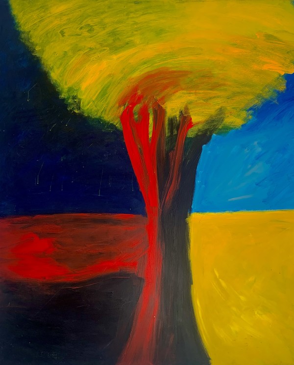 1034 Red Tree by Judy Gittelsohn