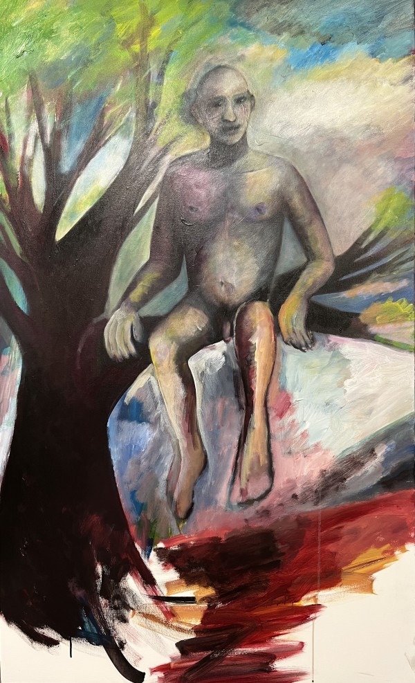 1370 Man in Tree by Judy Gittelsohn