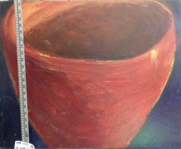 1154 Dark Red Wide Cup by Judy Gittelsohn
