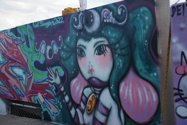 2022 Paintslingers Parking Garage Murals
