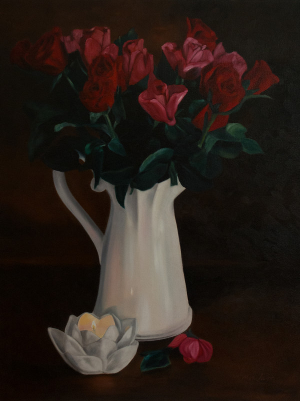 Red Roses By Candlelight by Mia Laing 