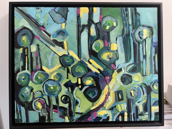 Abstract Blue by Nikki Nienhuis