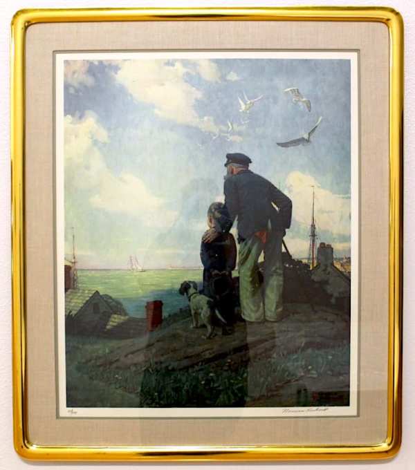 Outward Bound (or The Stay at Homes) by Norman Rockwell