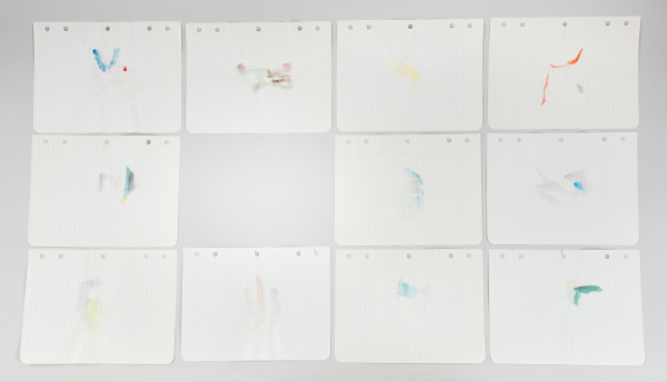 Loose Leaf Notebook Drawings- Box 11, Group 15 by Richard Tuttle