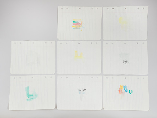 Loose Leaf Notebook Drawings- Box 11, Group 14 by Richard Tuttle