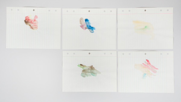 Loose Leaf Notebook Drawings- box 18, Group 11 by Richard Tuttle
