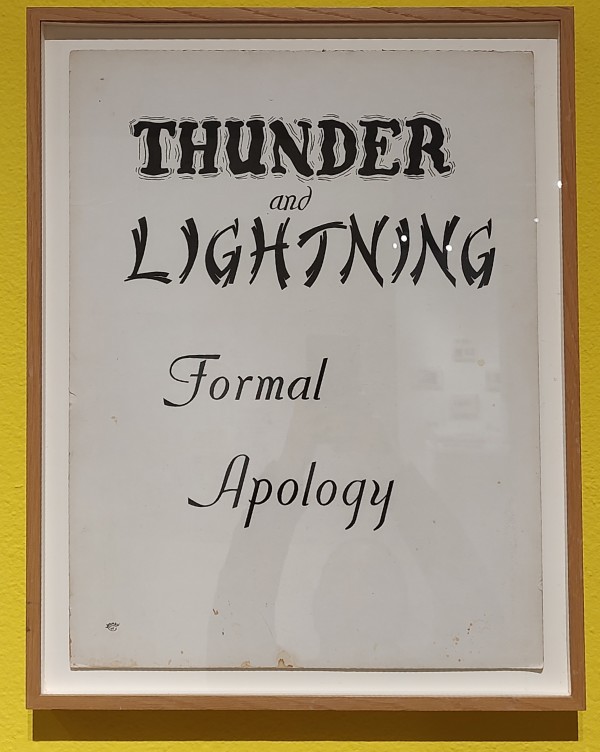 Thunder and Lightning Formal Apology by Unknown Artist