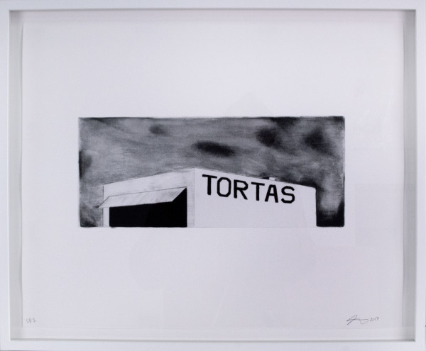 Tortas, after Ed Ruscha's Archi-props by Justin Favela