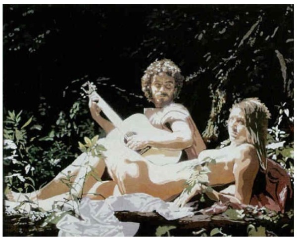 Venus and the Guitar Player by John Clem Clarke