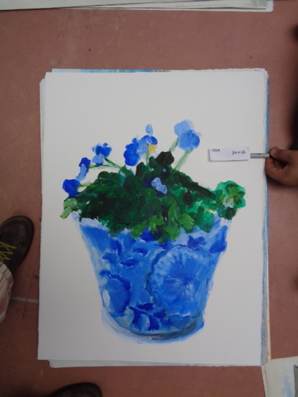 1360 Flowers in Pot by Shirley Gittelsohn