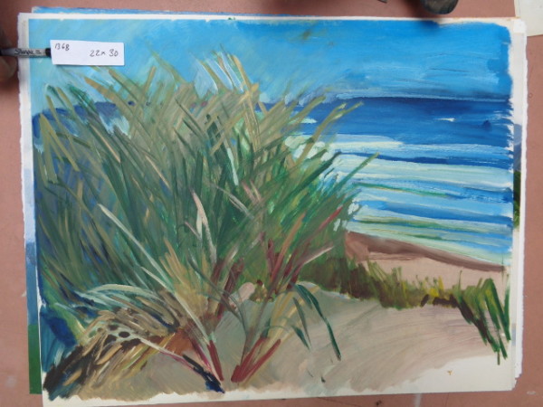 1368 Beach, Grass and Water by Shirley Gittelsohn