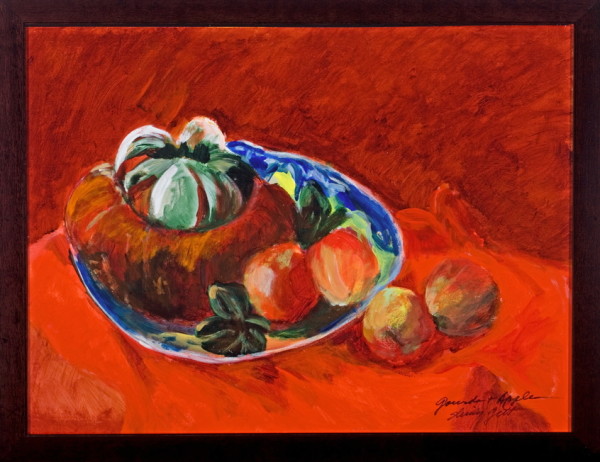 1002 Gourds with Apples #1 by Shirley Gittelsohn
