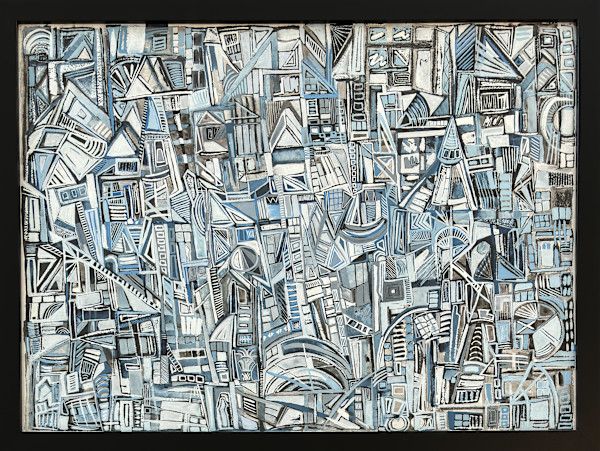 City With White Roofs by Cynthia Low