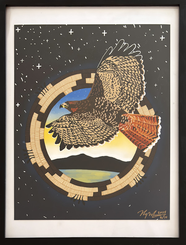 Hawk Soars by Meyo Marrufo
