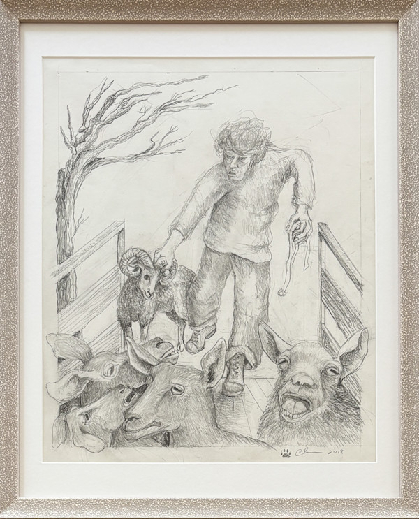 Coaxing Goats and Sheep by Christalene Loren