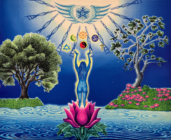 Dakini of Peace-Goddess Invocation of Religions Under the Blessing of God by Mariela de la Paz