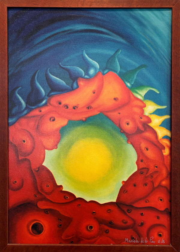 Red Sponge Embrace by Mariela de la Paz, Image 1.