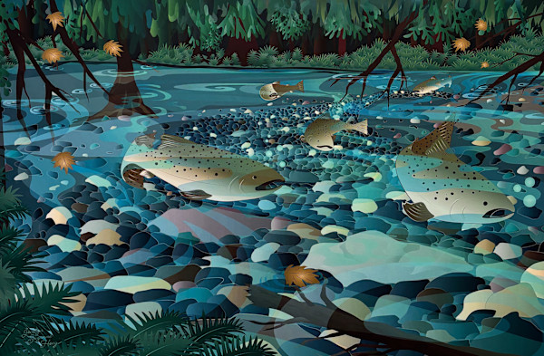 Salmon Magic by Jocelyn Suzanne Hoey, Image 1.