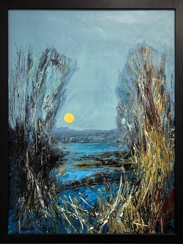 Moon Rise Over the Lake by Anne Ducrot, Image 1.