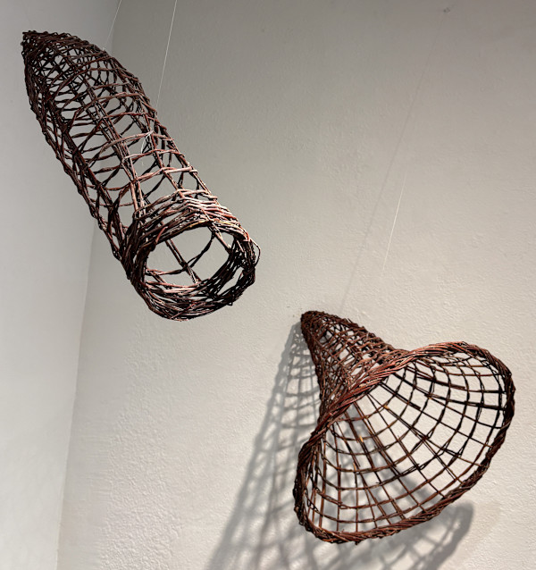 Gathering Basket, Bird Trap by Meyo Marrufo (Eastern Pomo), Image 1.