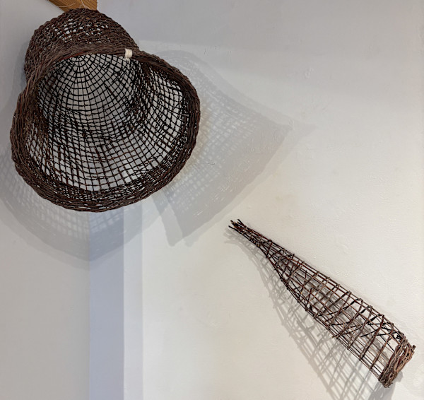 Gathering Basket, Bird Trap by Meyo Marrufo (Eastern Pomo), Image 1.