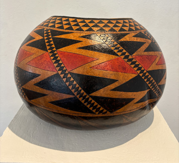 Gourd Bowl by Wanda A Quitiquit (Eastern Pomo), Image 1.