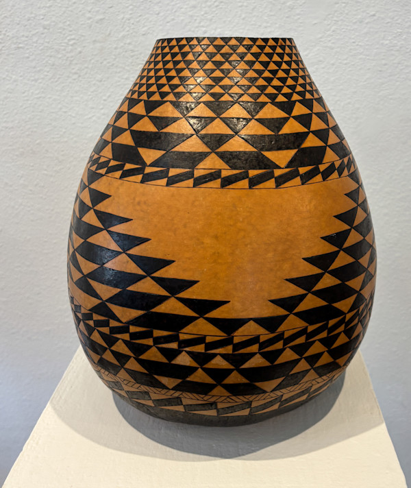 Gourd Vase by Wanda A Quitiquit (Eastern Pomo), Image 1.
