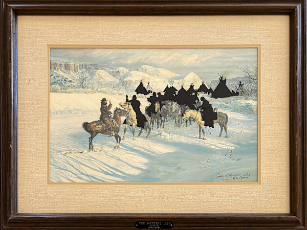 The Meeting-1878 Charles Goodnight Quanah Parker Revised by Jacob A. Meders (Mechoopda), Image 1.