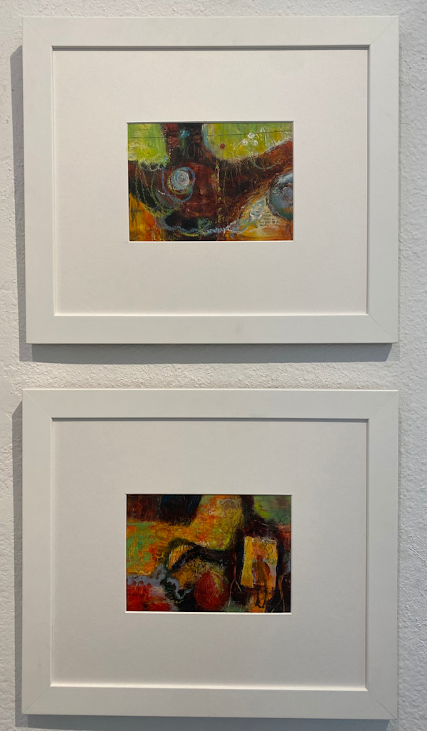 Microcosm 1 &2 by Judy Rudiger