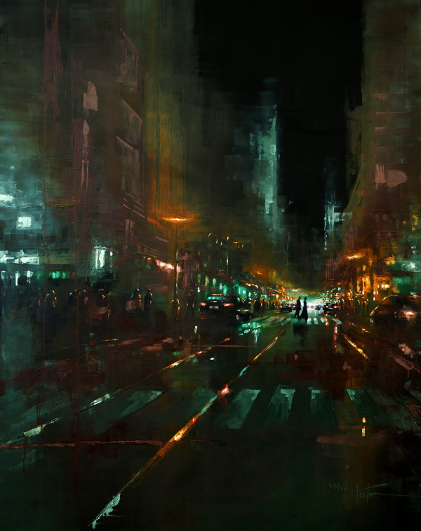 New York midnight in the city IX by Martin Köster
